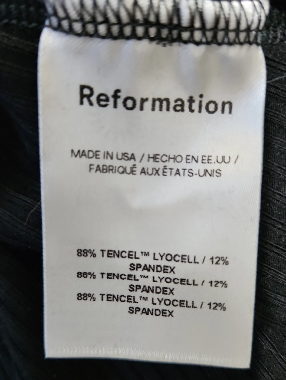 New Reformation Cosmo Maxi Knit Dress in Black Women's Size L - Picture 12 of 14